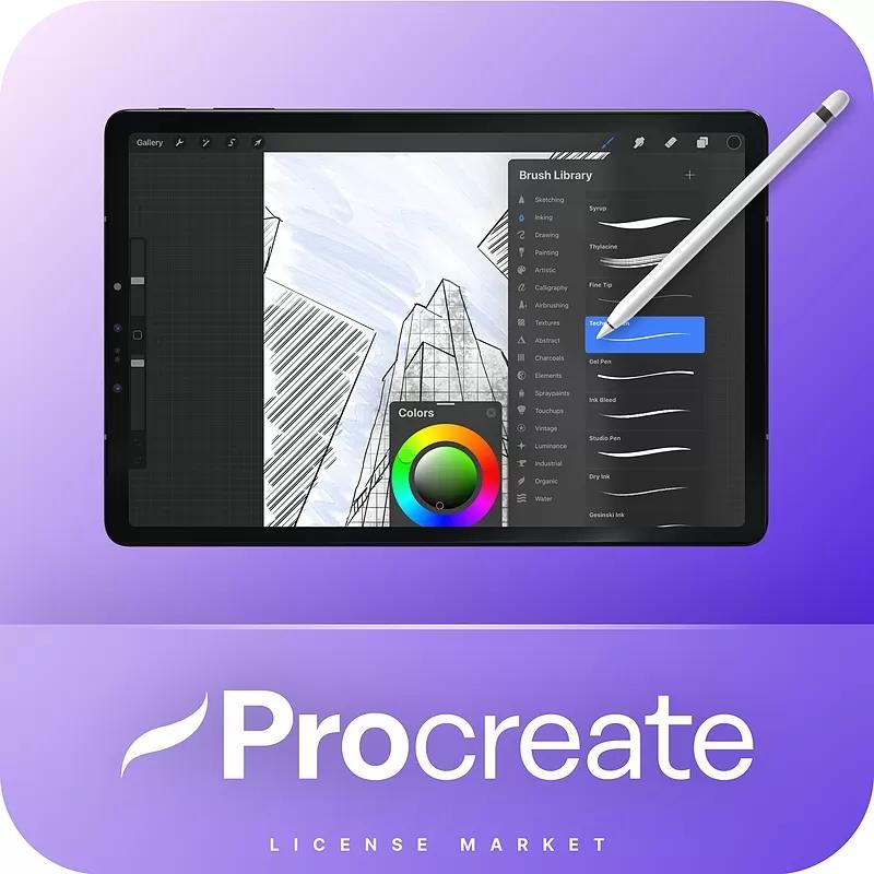 خرید اکانت و لایسنس Procreate پروکریت (با 91% تخفیف)