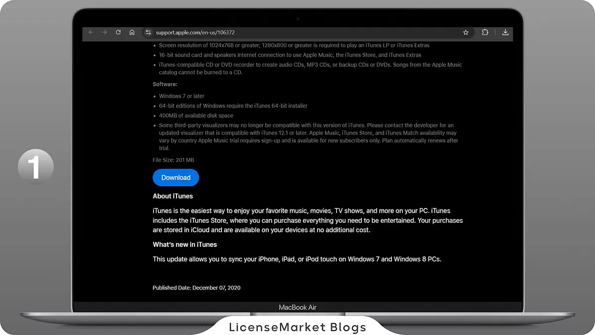 ساخت اپل آیدی با آیتونز