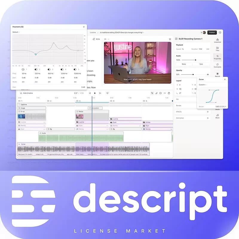 خرید اکانت Descript دسکریپت پرمیوم