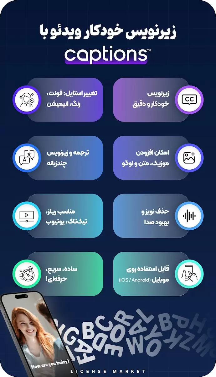 خرید اکانت Captions کپشنز پرمیوم
